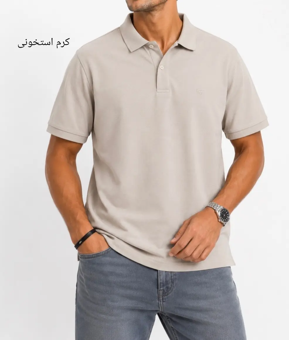 تیشرت یقه دار مردانه ساعد